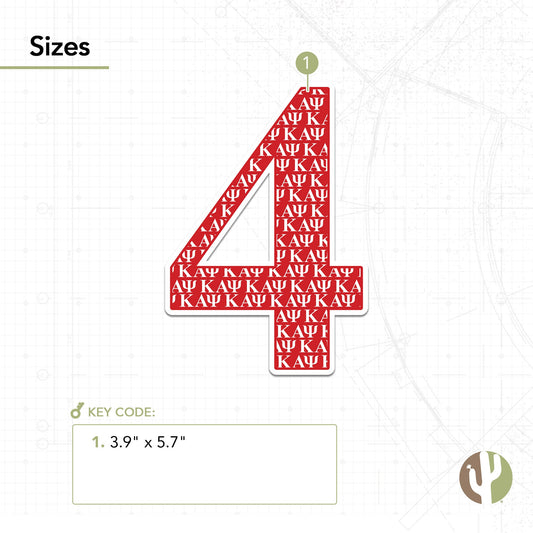Kappa Alpha Psi Sticker IND Line #4