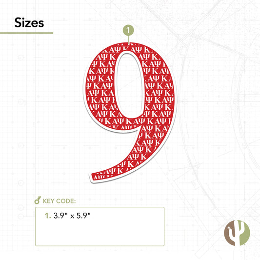 Kappa Alpha Psi Sticker IND Line #9