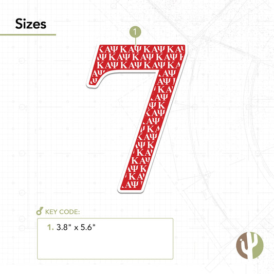 Kappa Alpha Psi Sticker IND Line #7