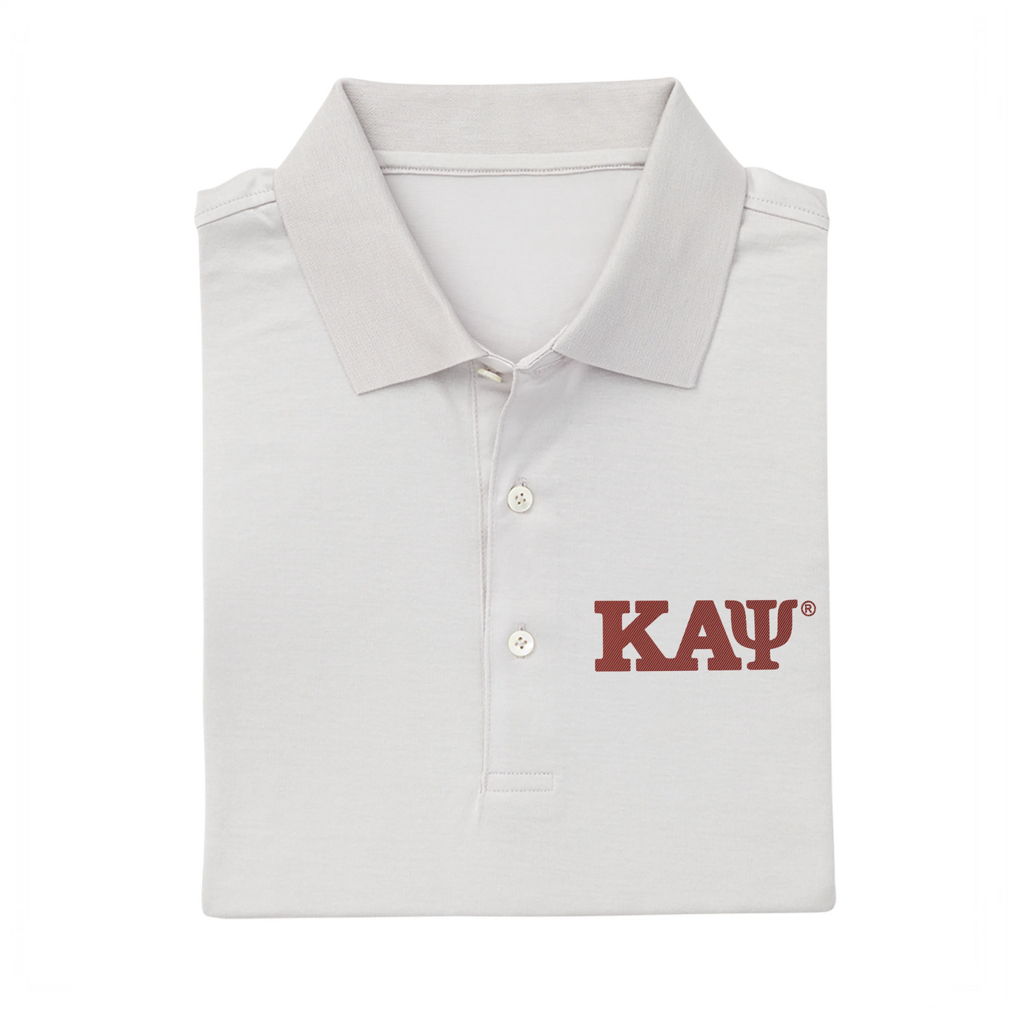 Kappa Alpha Psi: Pres Mercerized Supima Cloud/Gray Polo