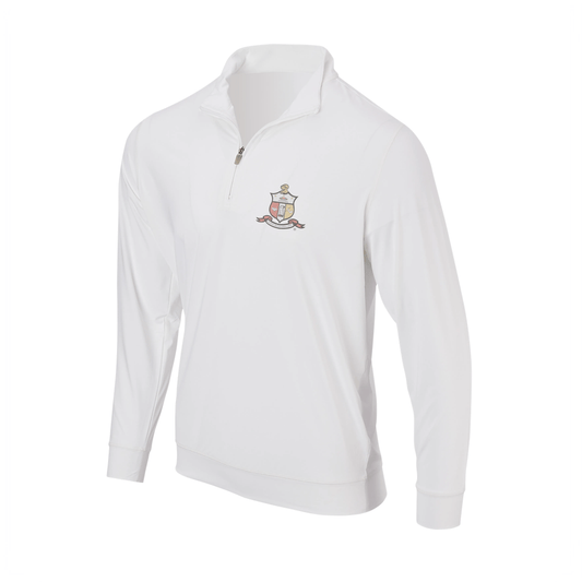 Kappa Alpha Psi Classic White "Coat of Arms" EcoTec™ 1/2 ZIP