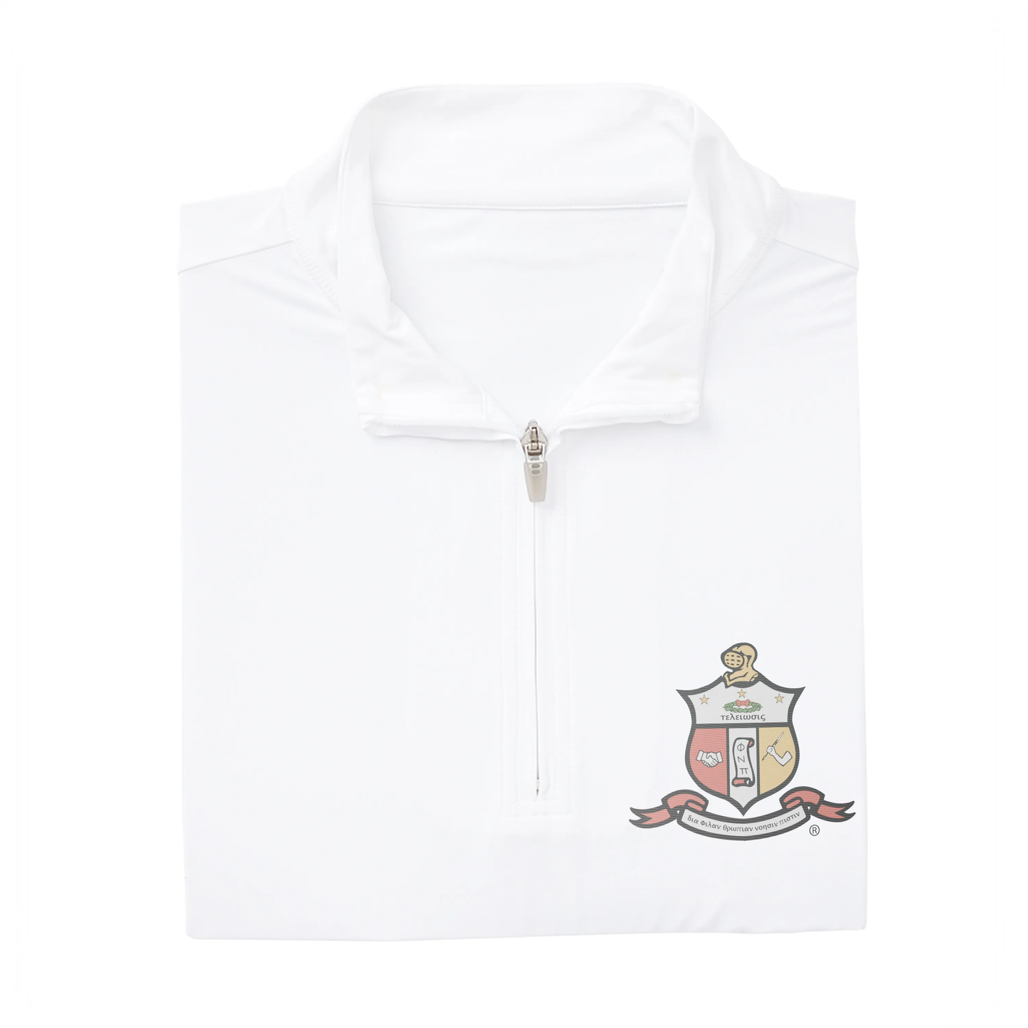 Kappa Alpha Psi Classic White "Coat of Arms" EcoTec™ 1/2 ZIP