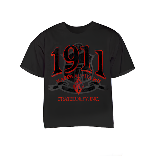 Kappa Alpha Psi "1911" Vintage Black Tee