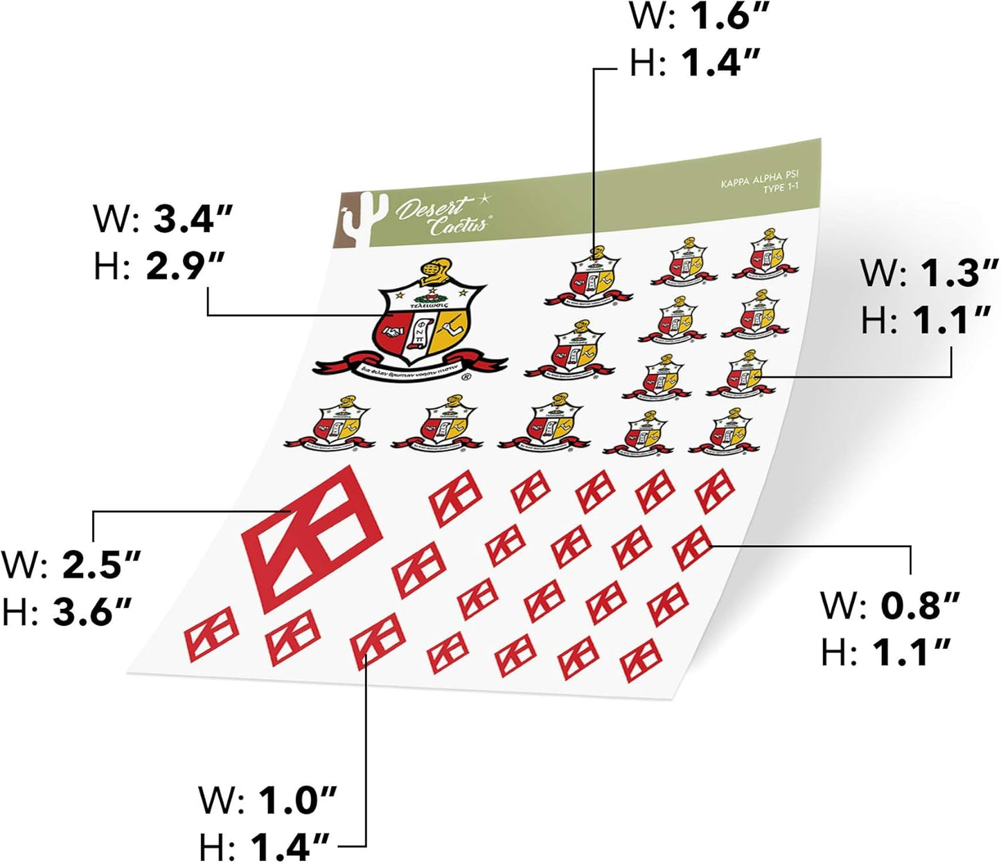 Kappa Alpha Psi Sticker Type 1-1