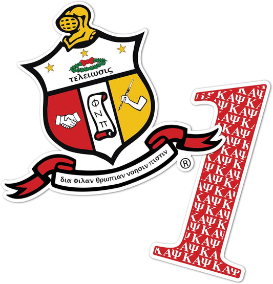 Kappa Alpha Psi Sticker 4 inch Line #1