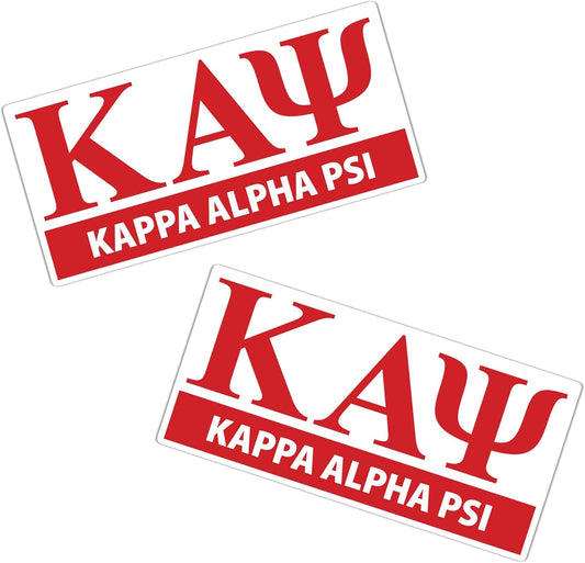 Kappa Alpha Psi Sticker Color Letter & Name