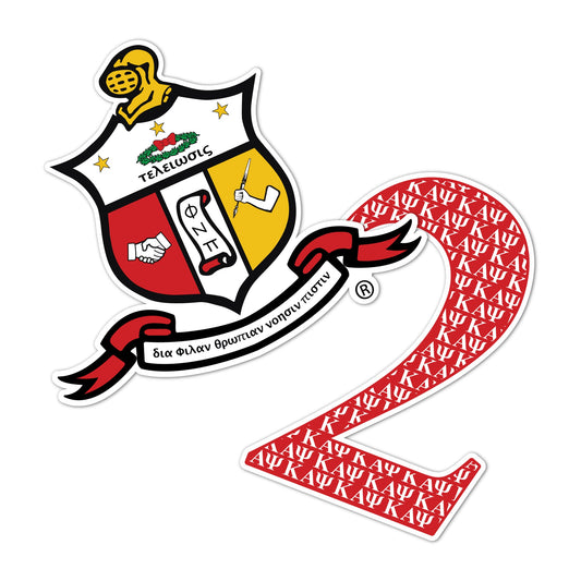 Kappa Alpha Psi Sticker 4 inch Line #2