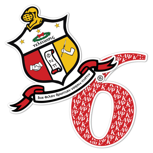 Kappa Alpha Psi Sticker 4 inch Line #6