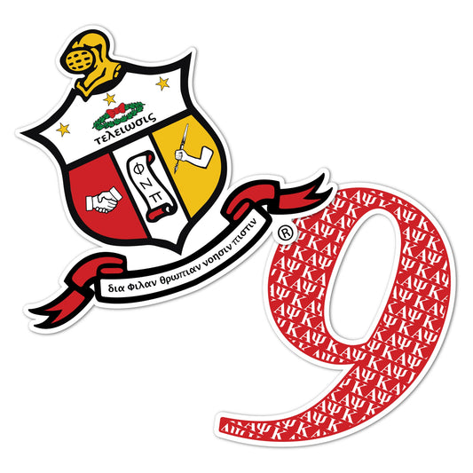 Kappa Alpha Psi Sticker 4 inch Line #9