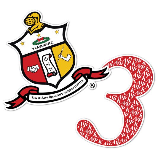 Kappa Alpha Psi Sticker 4 inch Line #3