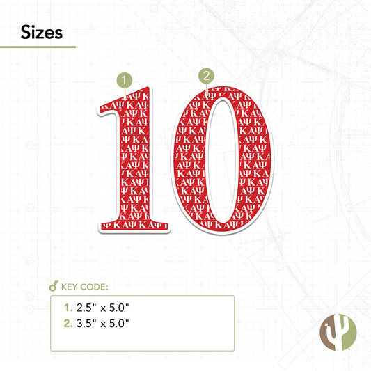 Kappa Alpha Psi Sticker IND Line #10