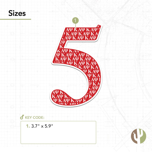 Kappa Alpha Psi Sticker IND Line #5