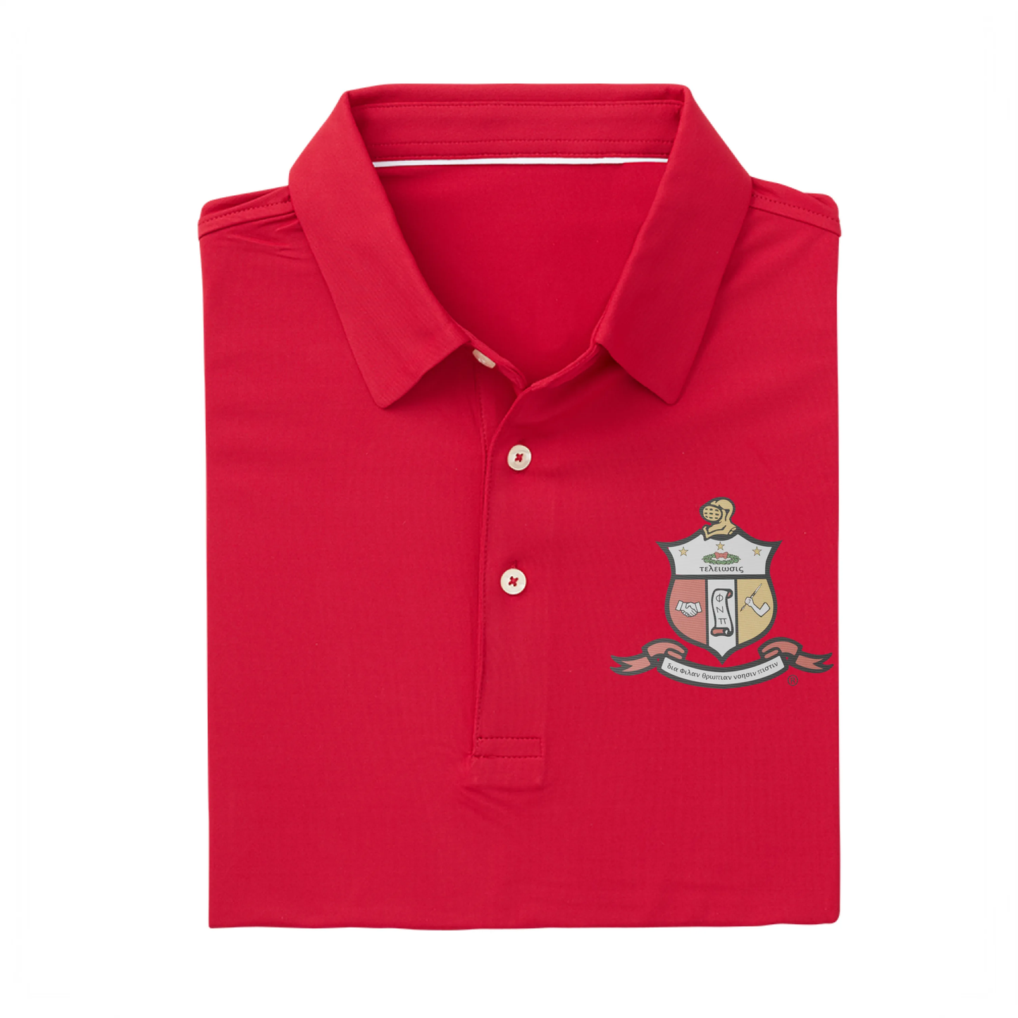 Kappa Alpha Psi Classic Red "Coat of Arms" EcoTec™ Polo