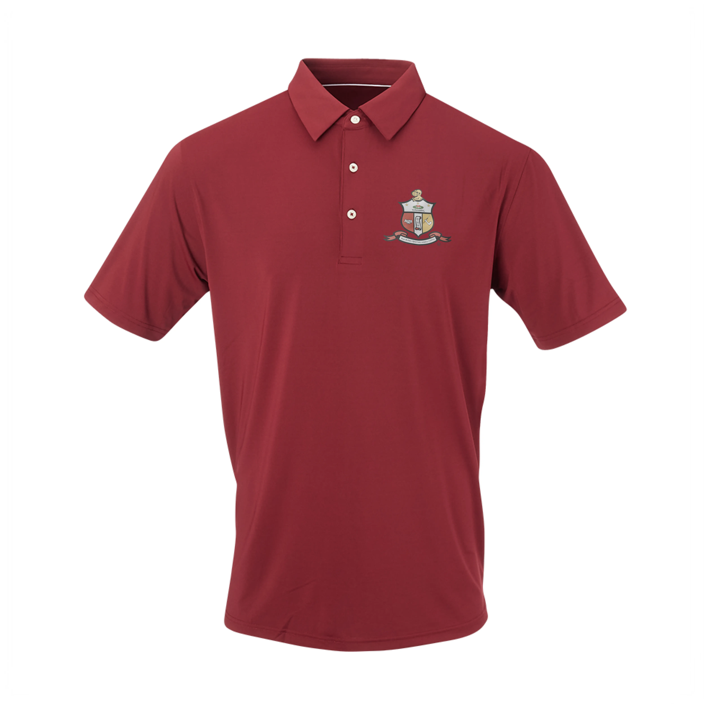 Kappa Alpha Psi Classic Crimson "Coat of Arms" EcoTec™ Polo