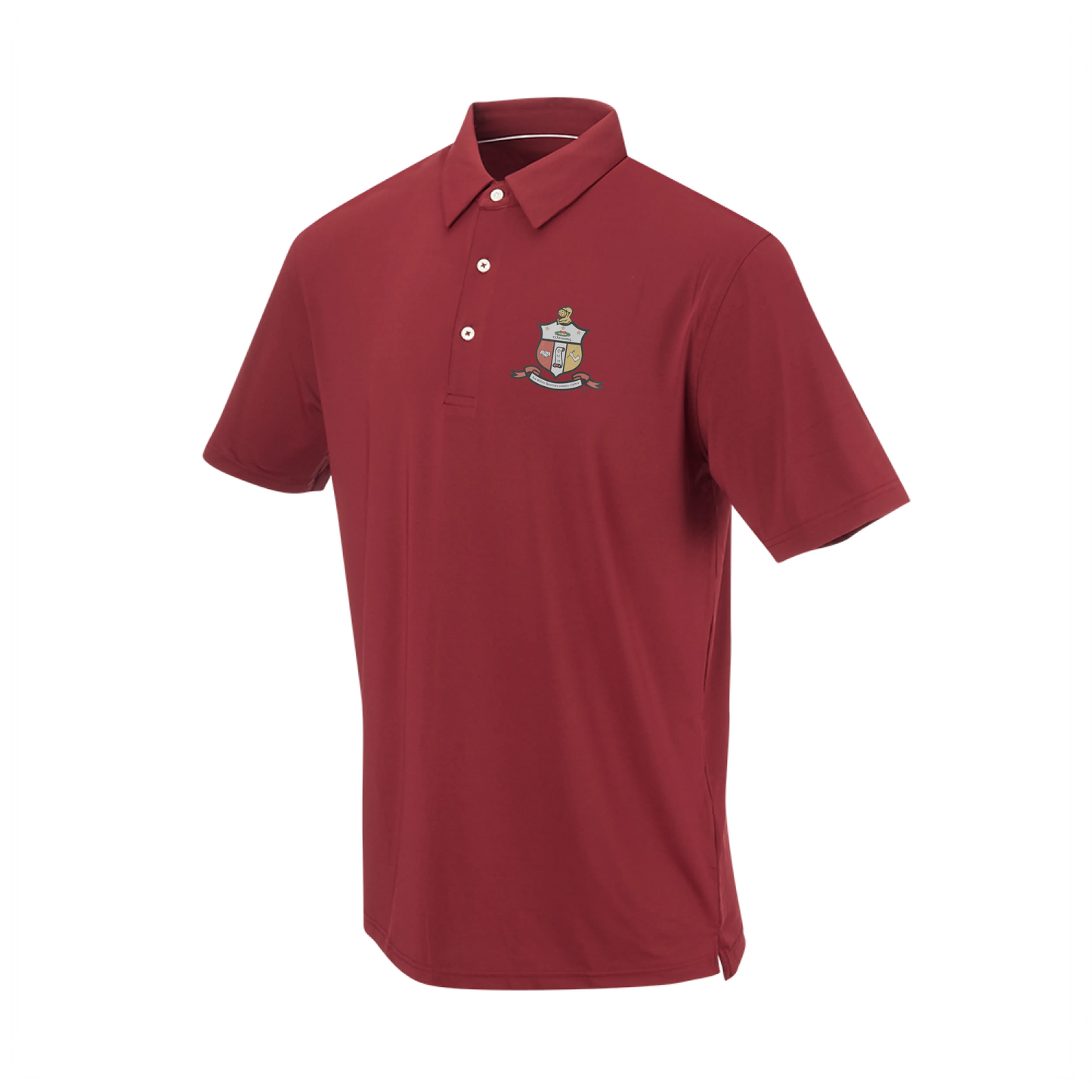 Kappa Alpha Psi Classic Crimson "Coat of Arms" EcoTec™ Polo