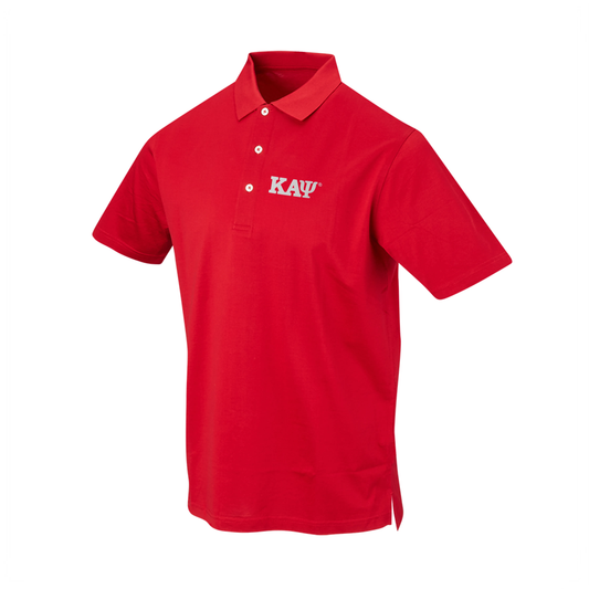 Kappa Alpha Psi: Pres Mercerized Supima Red Polo