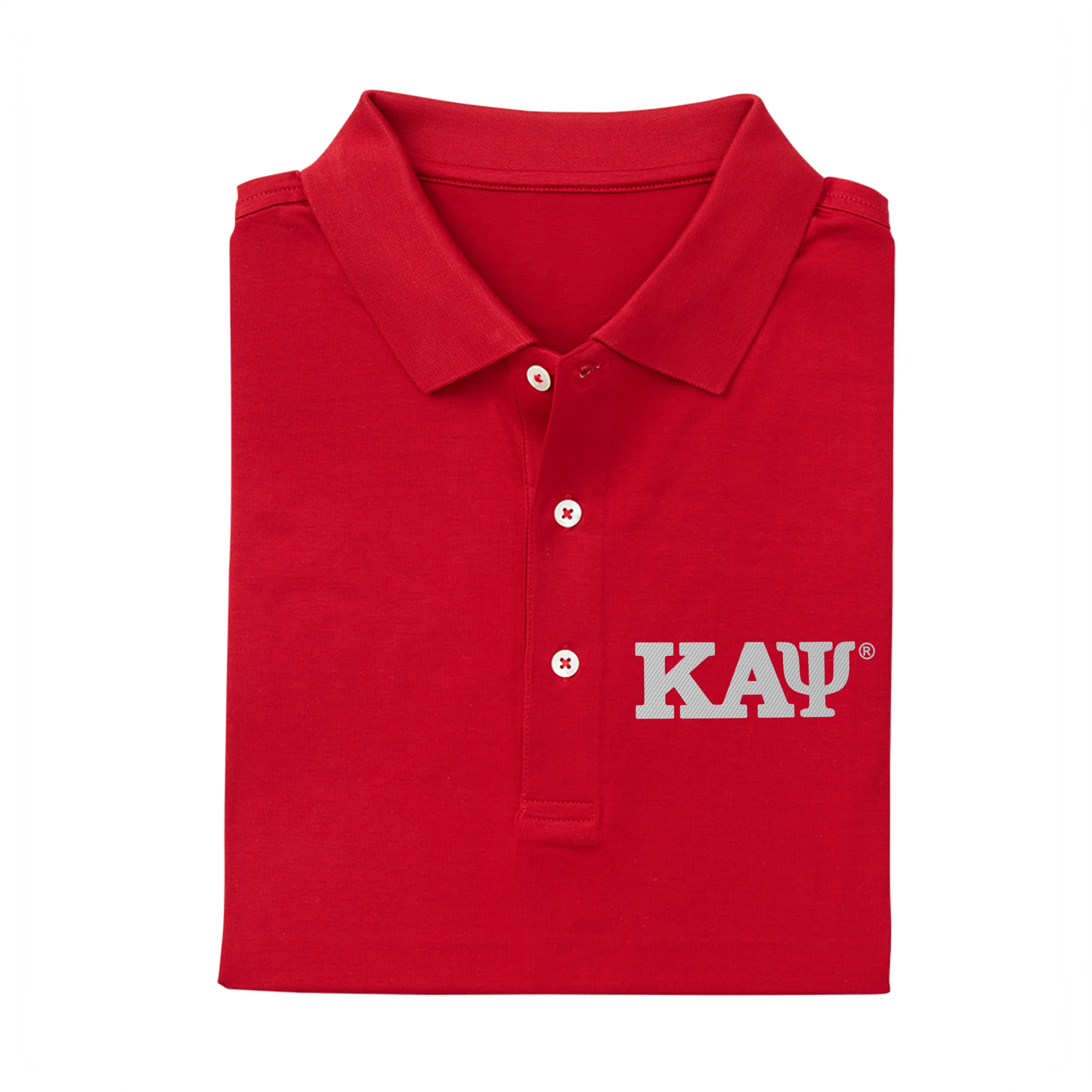 Kappa Alpha Psi: Pres Mercerized Supima Red Polo