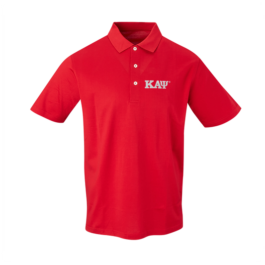 Kappa Alpha Psi: Pres Mercerized Supima Red Polo