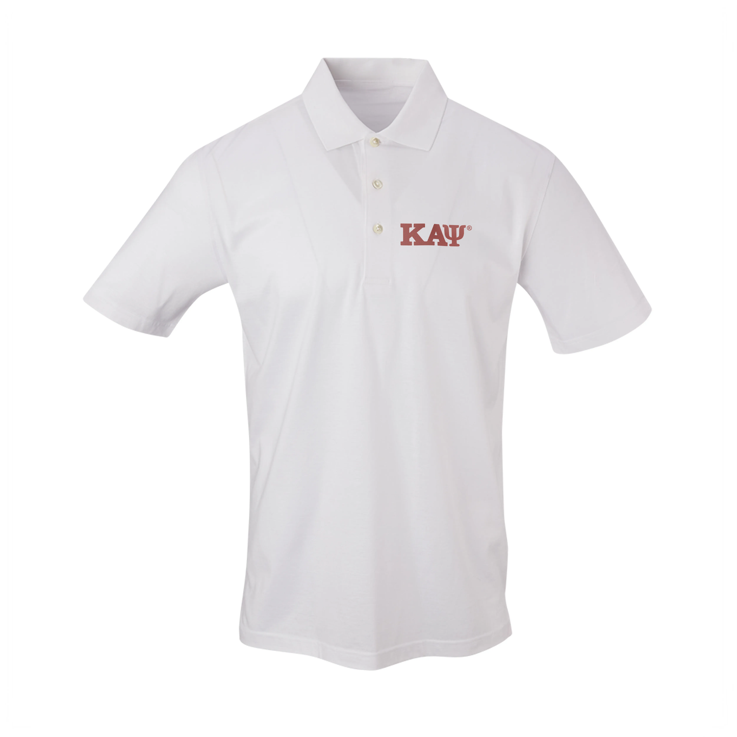 Kappa Alpha Psi: Pres Mercerized Supima White Polo