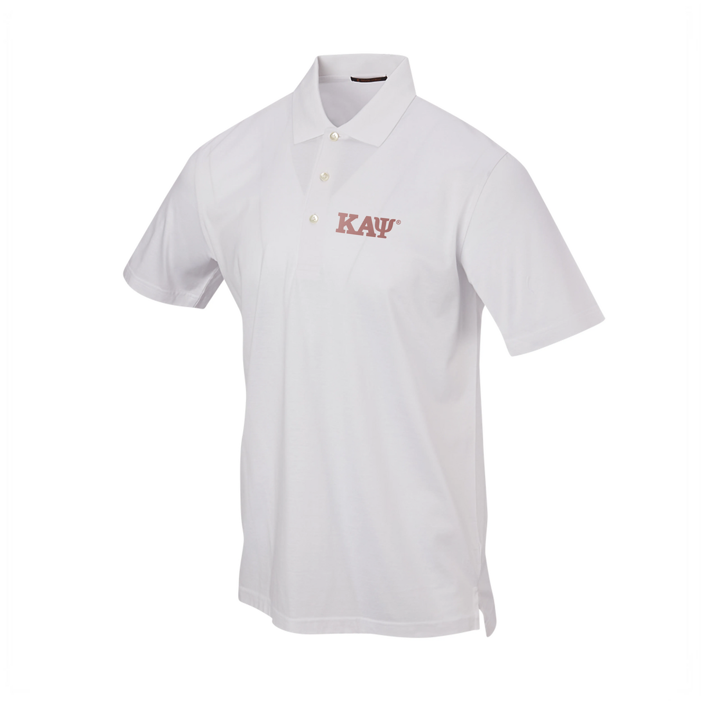 Kappa Alpha Psi: Pres Mercerized Supima White Polo