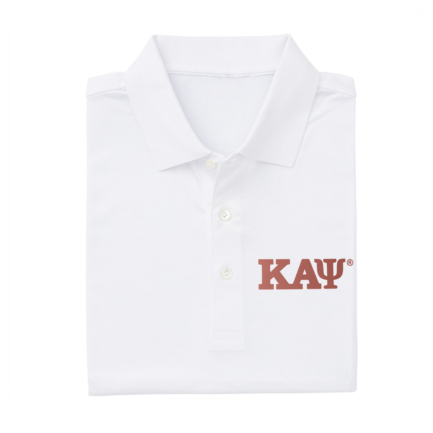 Kappa Alpha Psi: Pres Mercerized Supima White Polo