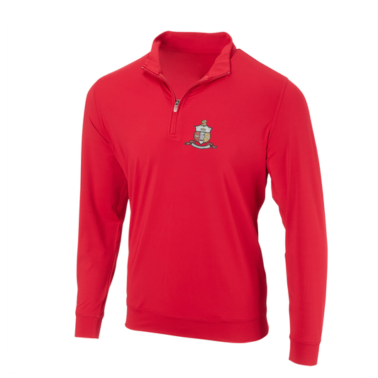 Kappa Alpha Psi Classic Red "Coat of Arms" EcoTec™ 1/2 ZIP