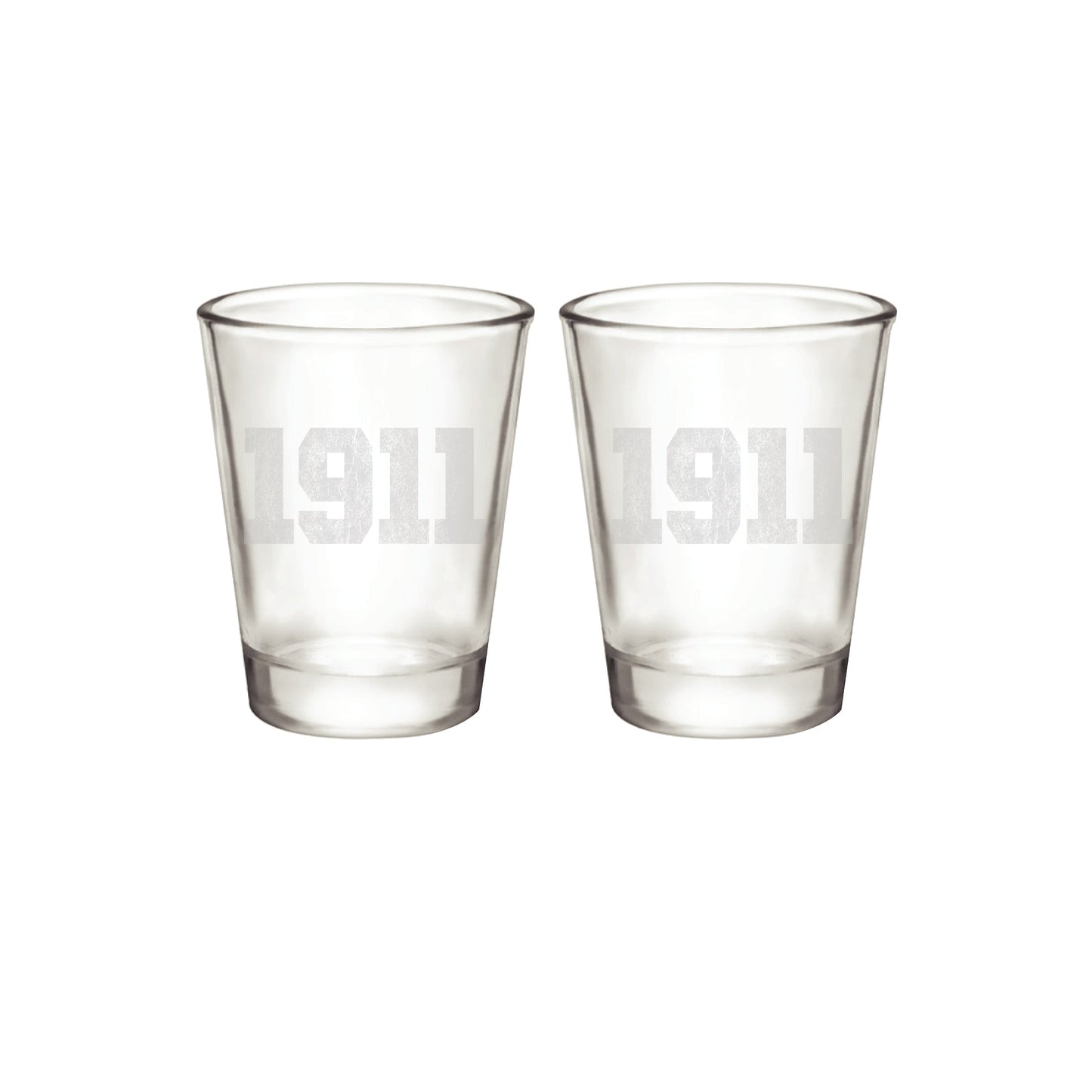 KAPsi " 1911"  2oz Shot Glasses