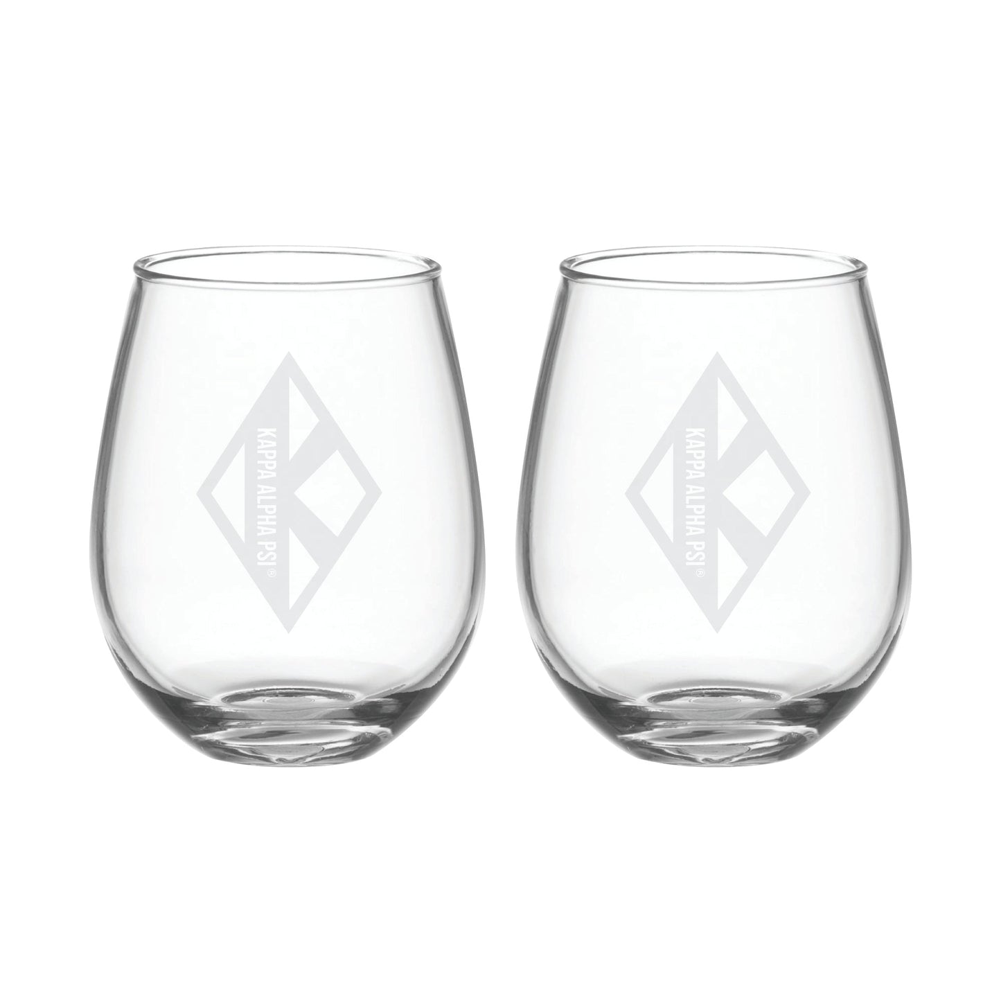 KAPsi " Diamond K"  21oz Stemless