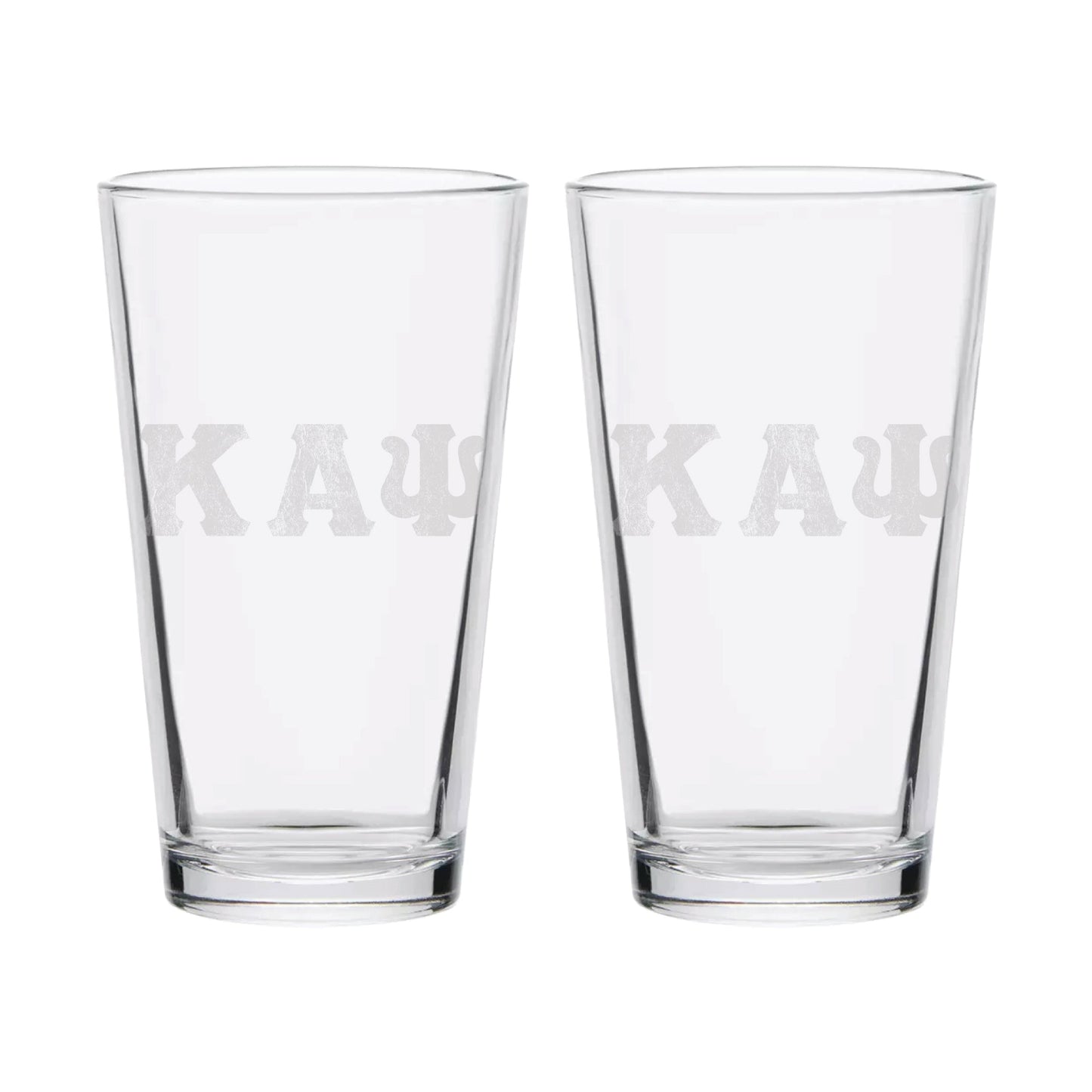 KAPsi "Letters" 16oz Pints