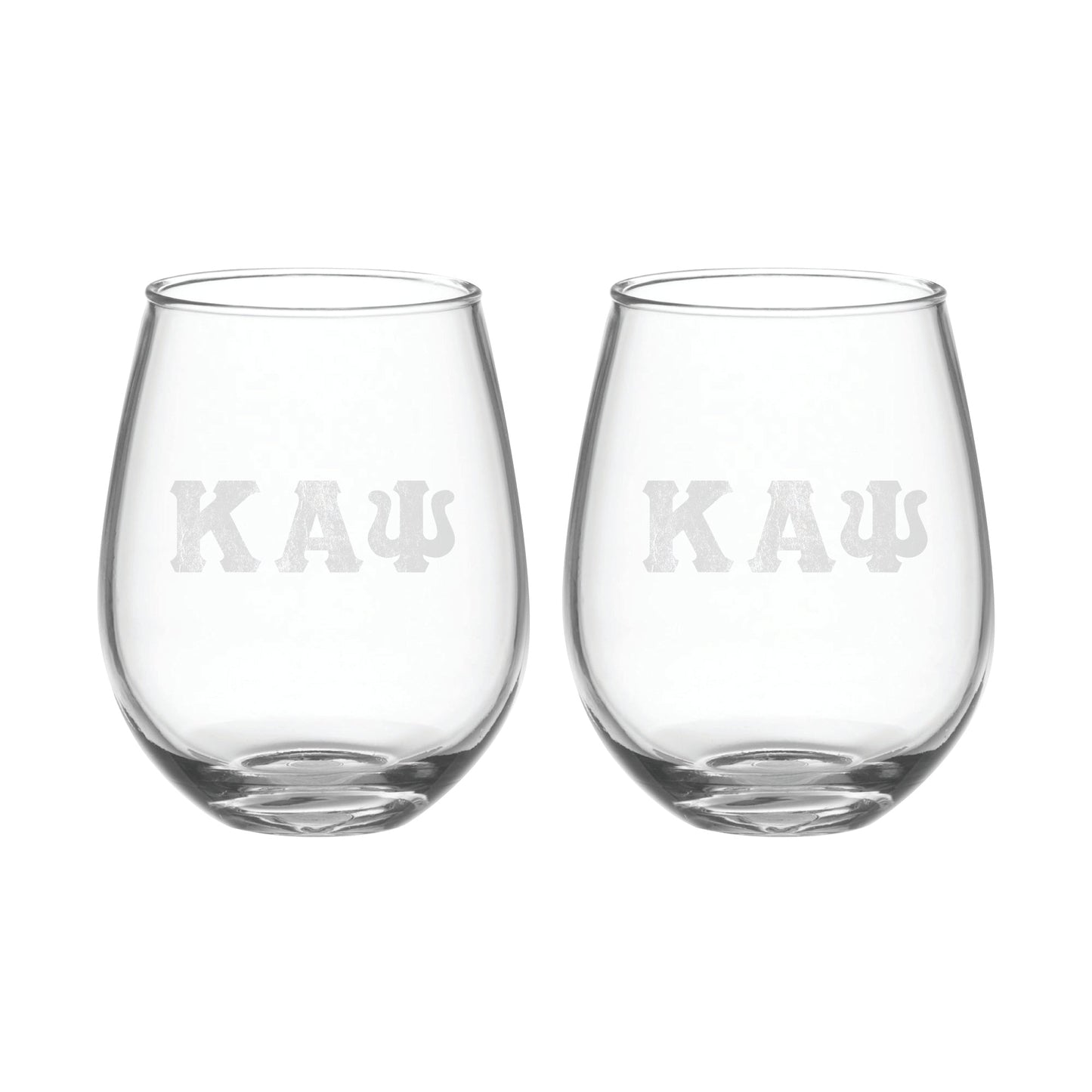 KAPsi "Letters" 21oz Stemless