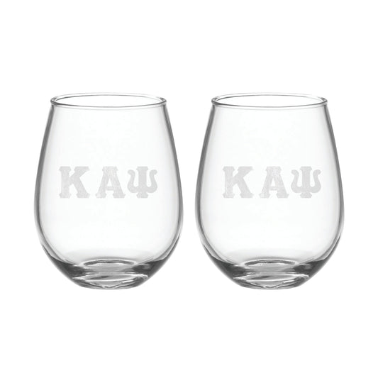 KAPsi "Letters" 21oz Stemless